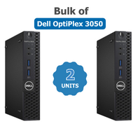 Bulk of 2x Dell OptiPlex 3050 Micro Desktop i5-6500T 3.3GHz 256GB 8GB RAM Windows 10