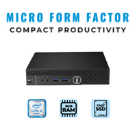 Dell OptiPlex 3050 Micro Desktop i5-6500T 3.3GHz 256GB 8GB RAM Windows 10 image