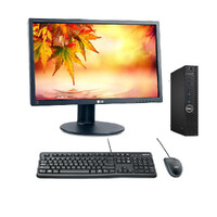 Dell 3050 Bundle Micro Desktop i5-6500T up to 3.3GHz 256GB 8GB RAM + 24" Monitor Display image