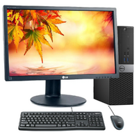 Dell 3040 SFF Bundle Desktop i5-6500 3.2GHz 8GB RAM 480GB SSD + 24" Monitor Display
