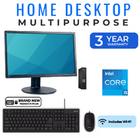 Dell 7050 Micro Desktop Bundle i5-7500T 3.3GHz 128GB 8GB RAM + 24" Monitor | 3-Year Warranty image