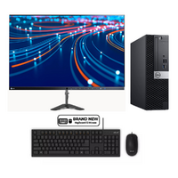 Dell Optiplex 7070 SFF Bundle Desktop i5-9500 6-cores 4.40GHz 512GB 16GB RAM + 24" Monitor image