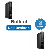 Bulk of 2x Dell 3000 Micro Desktop i5-12500T 6-core 16GB RAM 256GB Win11