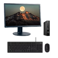 Dell 7010 Bundle Micro Desktop i5-13500T (14-cores) 256GB 16GB RAM + 24" Monitor image
