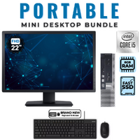 Dell OptiPlex 9020 Ultra Slim Bundle Desktop i5-4570s 128GB 8GB RAM +22