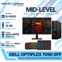 Dell OptiPlex 7090 SFF Gaming Bundle i5-10505 16GB RAM 256GB RTX3050 + NEW 24