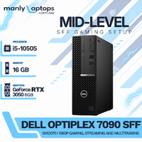 Dell OptiPlex 7090 SFF Mid-Level Gaming PC i5-10505 16GB RAM 256GB 6GB RTX3050 - Windows 11
