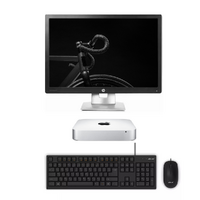 Apple Mac Mini A1347 Bundle Desktop i5-4278U 2.6GHz 256GB 8GB RAM (2014) + 24" Monitor