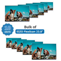 Bulk of 10x EIZO EV2450  FlexScan 23.8" Full HD Slim Frameless PC Monitor Display (NO STAND) image