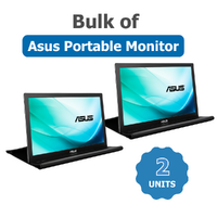 Bulk of 2x ASUS MB169B+ 15.6" FHD USB Portable Monitor - IPS, Auto-Rotate, USB-Powered image