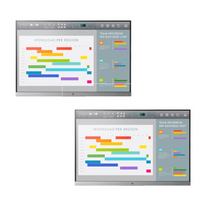 Bulk 2x HP EliteDisplay E243i 24-in FHD IPS LED Monitor Display (NO STAND)!