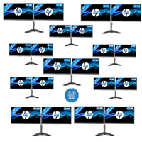 Bulk of 10x Dual HP Elite E243i 24" Monitor + articulating stand | Collection Only! image