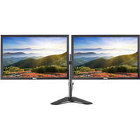 Dual Dell P2210t 22" Widescreen Monitor + articulating dual display mount (Grade B) image