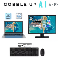 Windows 11 i5 Laptop Bundle 13.3" or 14" 8GB RAM 128GB + 22" Monitor + Keyboard Mouse image