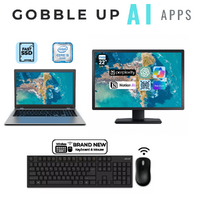 Windows 11 i5 Laptop Bundle 13.3" or 14" 16GB RAM 256GB + 22" Monitor + Keyboard Mouse