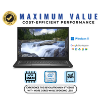 Dell 13.3" Windows 11 Laptop Intel i5 8th-Gen 256GB SSD 8GB RAM - Cheap Laptop! image