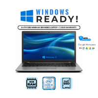 Intel i5 Branded Laptop 13"/14" 8GB RAM 128GB SSD Windows 10 + 1 Year Warranty image