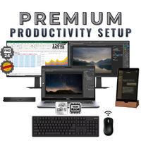 Dell Latitude Laptop Bundle i5-11th Gen 256GB 16GB + iPad 8th Gen, NEW Dual 24" Monitor image