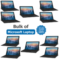 Bulk of 10x Microsoft Surface Pro 4 2-in-1 i5-6300U 2.4GHz 256GB 8GB RAM Windows 11 + Keyboard image