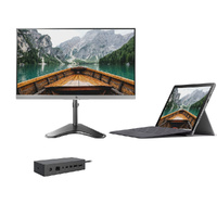 Microsoft Surface Pro 7 Bundle 12" Laptop i7-1065G7 3.9GHz 256GB 16GB RAM + Dock + 24" Monitor image