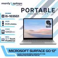 Microsoft Surface Go Platinum (1943) 12" Touch Laptop i5-1035G1 128GB 8GB RAM - Microsoft Box image