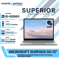 Microsoft Surface Go Platinum (1943) 12" Laptop i5-1035G1 3.6GHz 256GB 16GB RAM Microsoft Box image