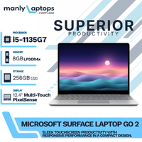 Microsoft Surface Laptop Go 2 Platinum 12" Touch i5-1135G7 4.20GHz 256GB 8GB RAM Windows 11 image