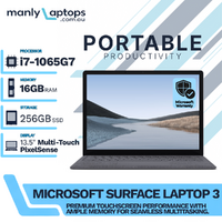 Microsoft Surface Laptop 3 Platinum (1867) 13" Touch i7-1065G7 256GB 16GB RAM - Microsoft Box image