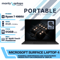 Microsoft Surface Laptop 4 Black (1953) 15" Ryzen 7 4980U 8-Cores 512GB 8GB RAM - Microsoft Box image