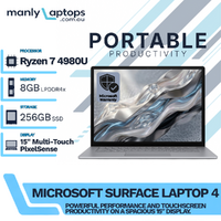 Microsoft Surface Laptop 4 Platinum (1953) 15" Ryzen 7 4980U 256GB SSD 8GB RAM - Microsoft Box image
