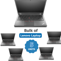 Bulk of 5x Lenovo ThinkPad T450s 14" HD+ Laptop PC i5-5300U 2.9GHz 8GB RAM 128GB SSD image