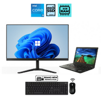 Lenovo ThinkPad T460s 14" Bundle Laptop i5-6300U 2.4GHz 8GB RAM + 24" Slim Monitor image