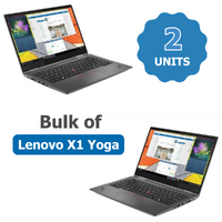 Bulk of 2x Lenovo X1 Yoga Gen 5. 2-in-1 Laptop i7-10610U up 4.90GHz 1TB 16GB RAM 4G LTE