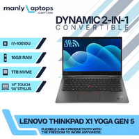 Lenovo ThinkPad X1 Yoga Gen 5 14" 2-in-1 Laptop i7-10610U 1TB SSD 16GB RAM LTE - Windows 11