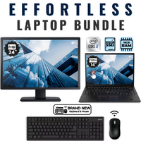 Lenovo ThinkPad X1 Carbon 9th Gen. Laptop Bundle i7-1185G7 512GB 16GB RAM + 24" Monitor image