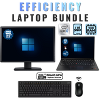 Lenovo ThinkPad X1 Carbon 9th Gen Touch Laptop Bundle i7-1185G7 1TB 16GB RAM+22" Monitor image