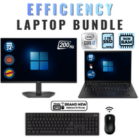 Lenovo ThinkPad X1 Carbon 9th Gen Touch Laptop Bundle i7-1185G7 1TB SDD+NEW 24" 200Hz Monitor image