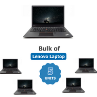 Bulk of 5x Lenovo ThinkPad T470s 14" Laptop i5-7200U 3.1GHz 256GB 8GB RAM Windows 11 image