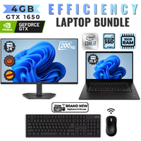 Lenovo X1 Extreme Gen 2 15" Gaming Laptop Bundle i7-9750H 512GB 32GB RAM+NEW 24" 200Hz Monitor image