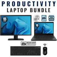 Lenovo ThinkPad T14 Gen 2 14" Laptop Bundle i5-1135G7 256GB 16GB RAM+22" Monitor image