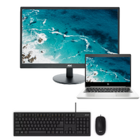 HP Probook 430 G7 13" Touch Bundle Laptop i5-10210U 4.2GHz 256GB 8GB + 27" Monitor image
