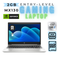 HP ProBook 450 G6 15" Touch Laptop i7-8565U 4.60GHz 512GB SSD 16GB RAM 2GB MX130 - Entry Gaming