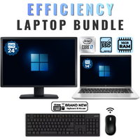 HP ProBook 640 G8 14" Laptop Bundle i7-1165G7 4.7GHz 512GB 16GB RAM +24" Monitor image