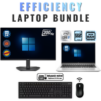 HP ProBook 640 G8 14" Laptop Bundle i7-1165G7 4.7GHz 512GB SDD 16GB RAM +NEW 24" 200Hz Monitor image