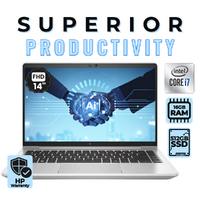 HP EliteBook 640 G9 14" Laptop i7-1255U 10-Cores 4.70GHz 512GB 16GB RAM 4G LTE - WTY 2027 image