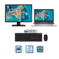 HP ProBook 650 G4 FHD 15.6" Laptop Bundle i5-8250U 256GB 16GB RAM + 22" Monitor image