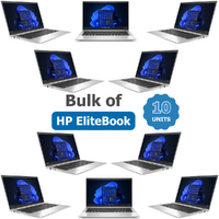 Bulk of 10x HP Elitebook 830 G8 13.3" Laptop i5-1145G7 256GB 16GB RAM Windows 11 image