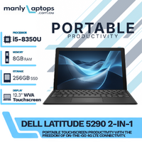 Dell Latitude 5290 12" 2-in-1 Laptop i5-8350U 256GB 8GB RAM 4G LTE - Windows 11 image