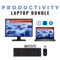 Dell Latitude 7480 FHD 14" Laptop Bundle i7-6600U 256GB 16GB RAM + 22" Monitor image