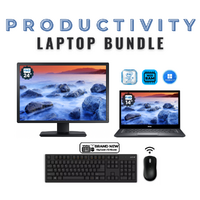 Dell Latitude 7480 FHD 14" Laptop Bundle i7-6600U 256GB 16GB RAM + 24" Monitor